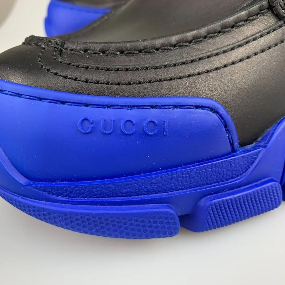 NIB Gucci men chunky hybrid shoes in black size 6 - Picture 8 of 13